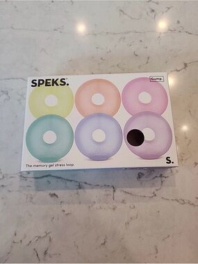 Speks Gump Loop Mini Memory Gel 6 Pack Fidget Sensory Toy Pastel Rainbow NEW